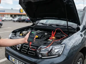 Robot de pornire auto cu tehnologie Lithium pentru intervenții rapide în caz de baterie moartă.